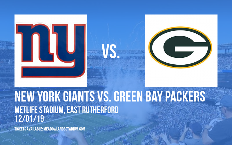 New York Giants vs. Green Bay Packers at MetLife Stadium tickets New York Giants vs. Green Bay Packers at MetLife Stadium