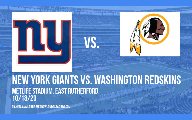 New York Giants vs. Washington Redskins at MetLife Stadium tickets New York Giants vs. Washington Redskins at MetLife Stadium