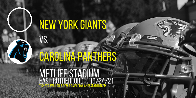 New York Giants vs. Carolina Panthers at MetLife Stadium