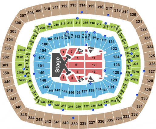 Metlife Stadium Concert Seating Chart View