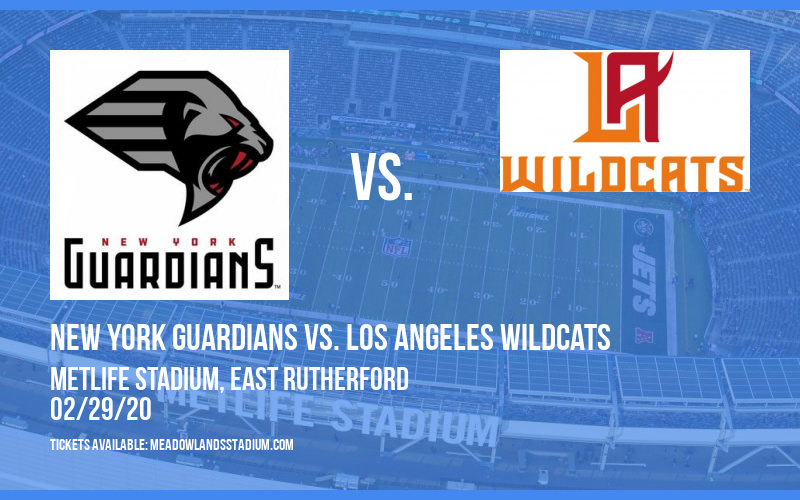 New York Guardians vs. Los Angeles Wildcats at MetLife Stadium tickets New York Guardians vs. Los Angeles Wildcats at MetLife Stadium