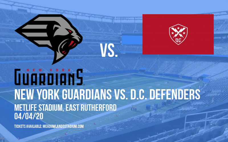 New York Guardians vs. D.C. Defenders at MetLife Stadium tickets New York Guardians vs. D.C. Defenders at MetLife Stadium