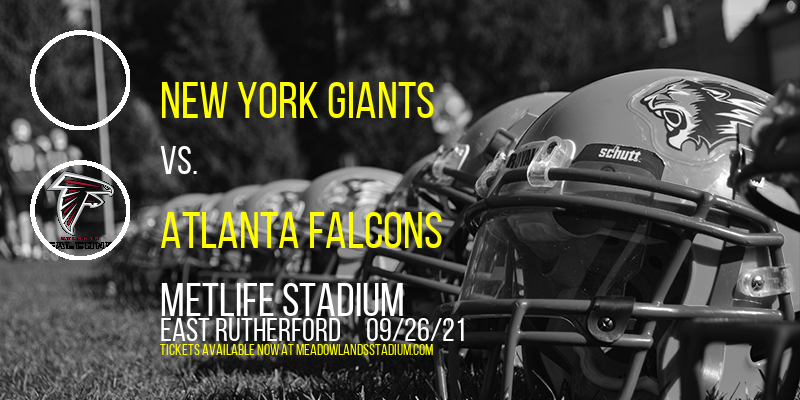 New York Giants vs. Atlanta Falcons at MetLife Stadium