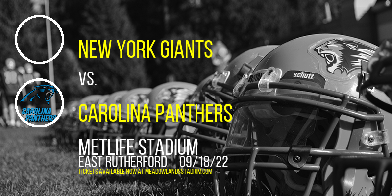New York Giants vs. Carolina Panthers at MetLife Stadium tickets New York Giants vs. Carolina Panthers at MetLife Stadium