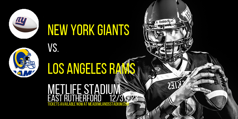 New York Giants vs. Los Angeles Rams at MetLife Stadium